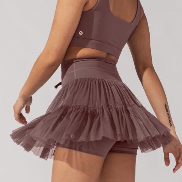 NWT Popflex Pirouette Skort Peppercorn 2x - Picture 7 of 9